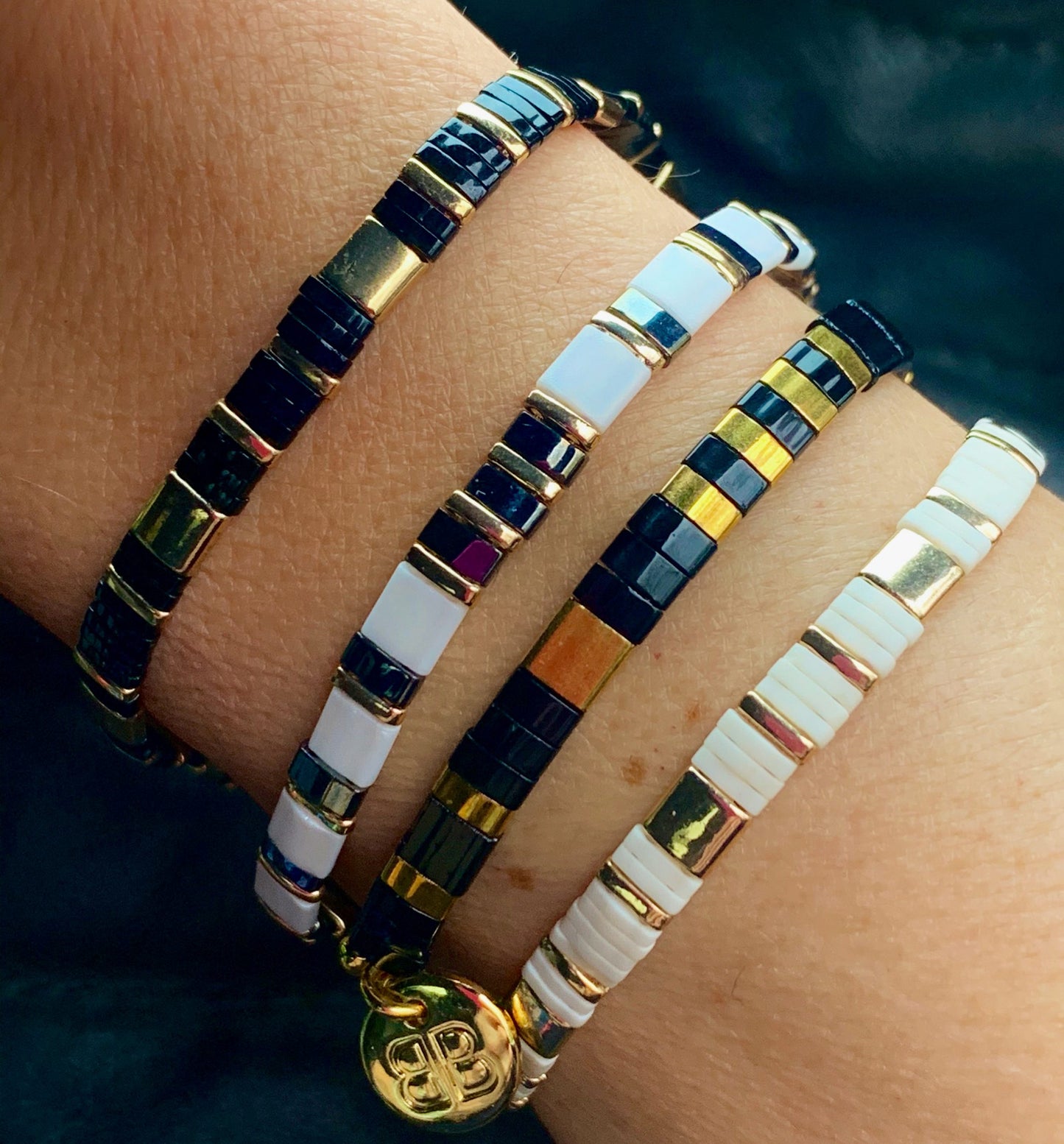 Euphoria Tila Beaded Stretch Bracelet
