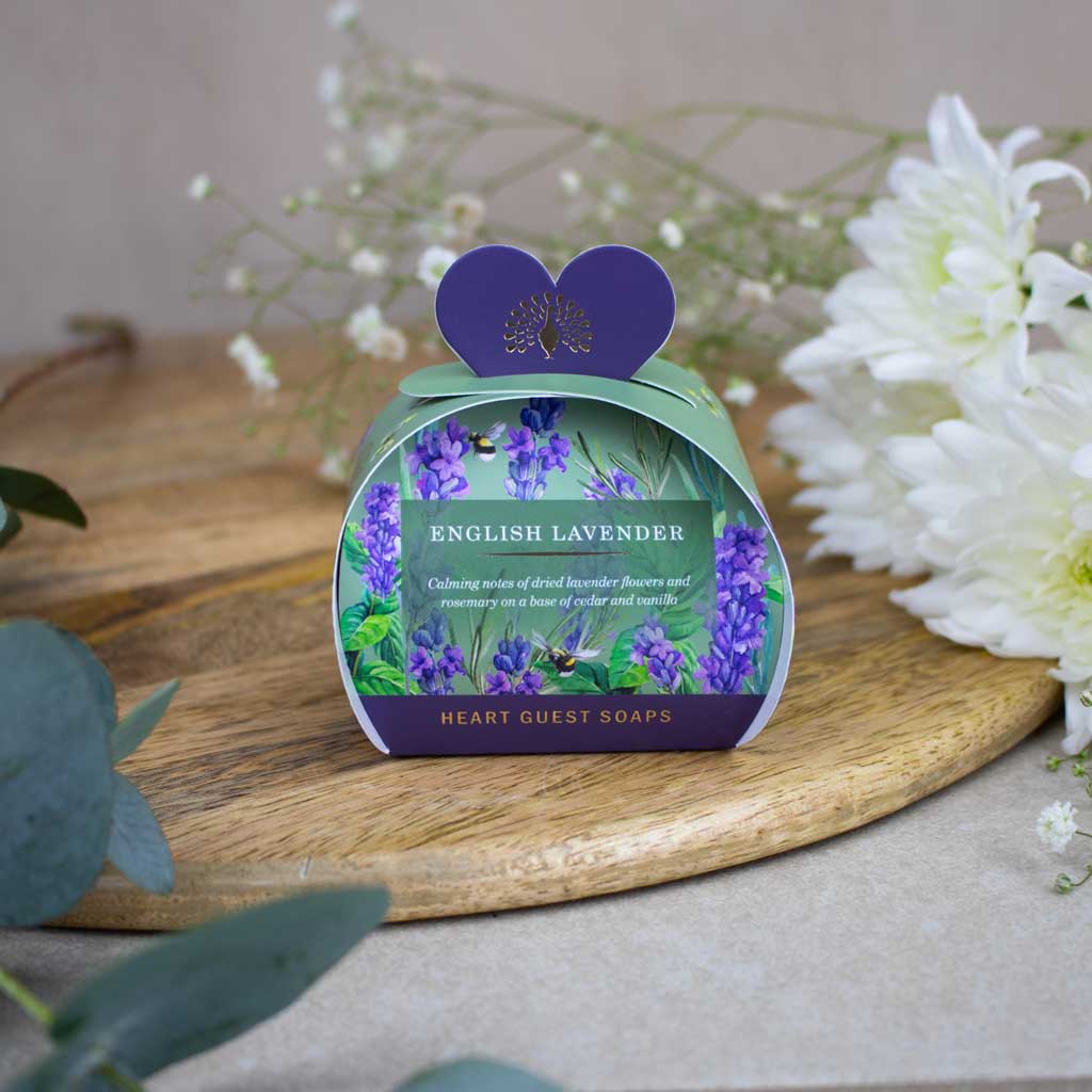 Signature English Lavender Heart Guest Soaps