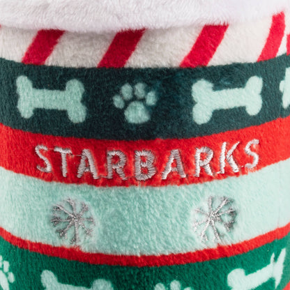 Ginger Bark Latte Stocking Stuffers Christmas Dog Toy Cup Detail