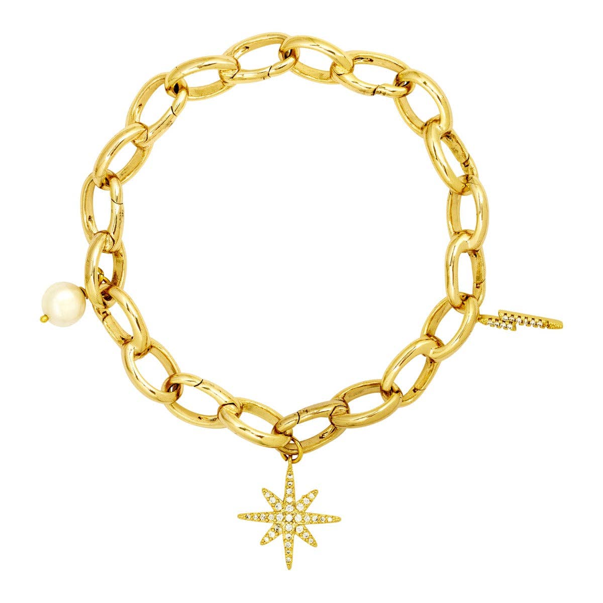 Gold Elise Chain Bracelet