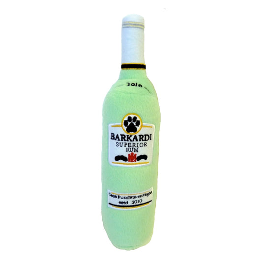 Barkardi Rum Bottle Dog Toy