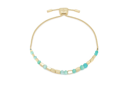 Morse Code Encourage Gold Bracelet