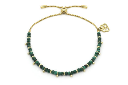 Harmony Malacite Gold Bracelet