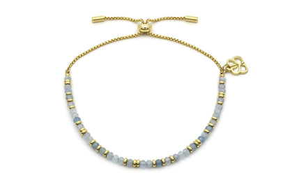 Mystical Aquamarine Gold Bracelet