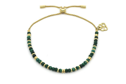 Mystical Malachite Gold Bracelet