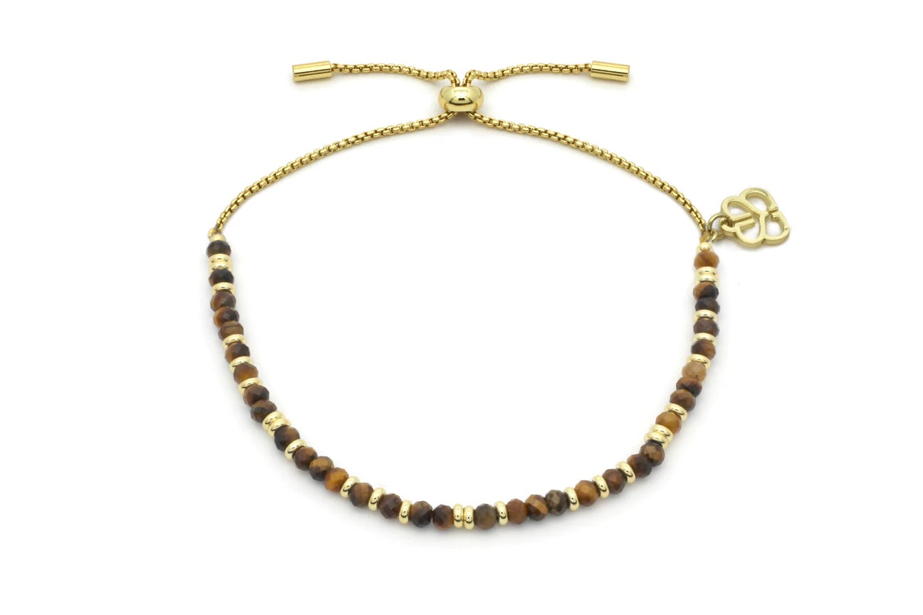 Mystical Tigers Eye Gold Bracelet