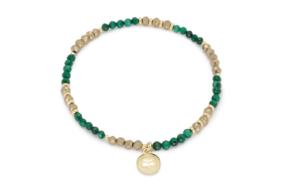 Olive Malachite Stretch Bracelet