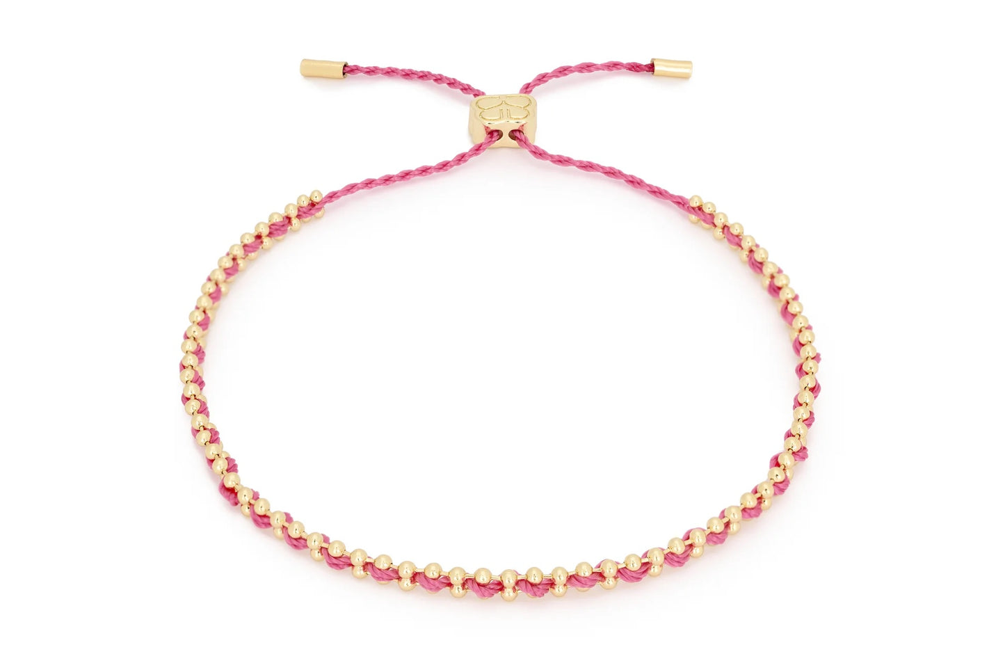 Braid Pink & Gold Bracelet