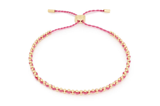 Braid Pink & Gold Bracelet