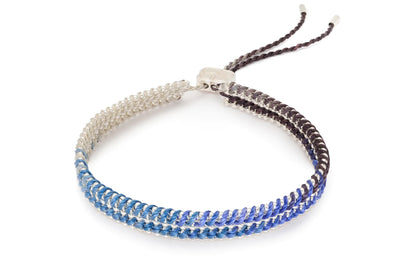 Yolia Denim Ombré Silver Bracelet