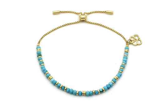 Mystical Turquoise Gold Bracelet