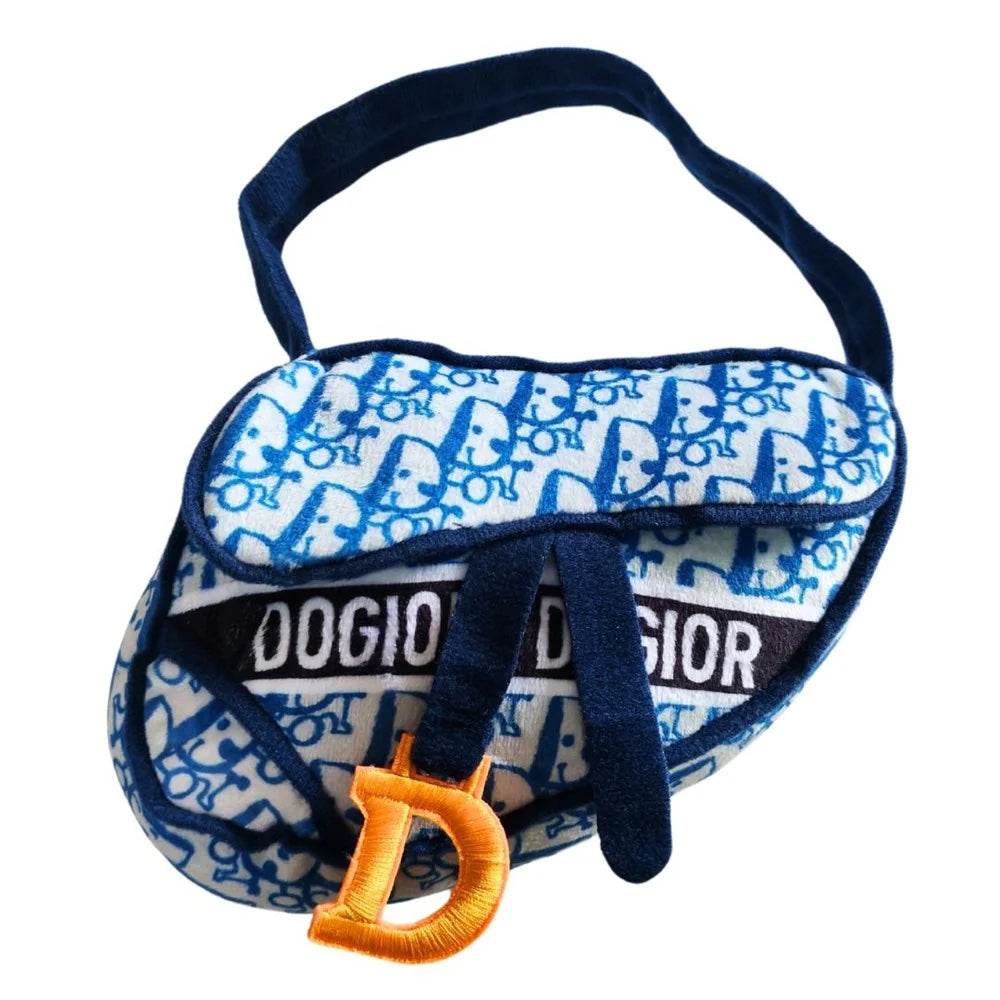 Dogior Saddle Bag - Navy Push Dog Toy