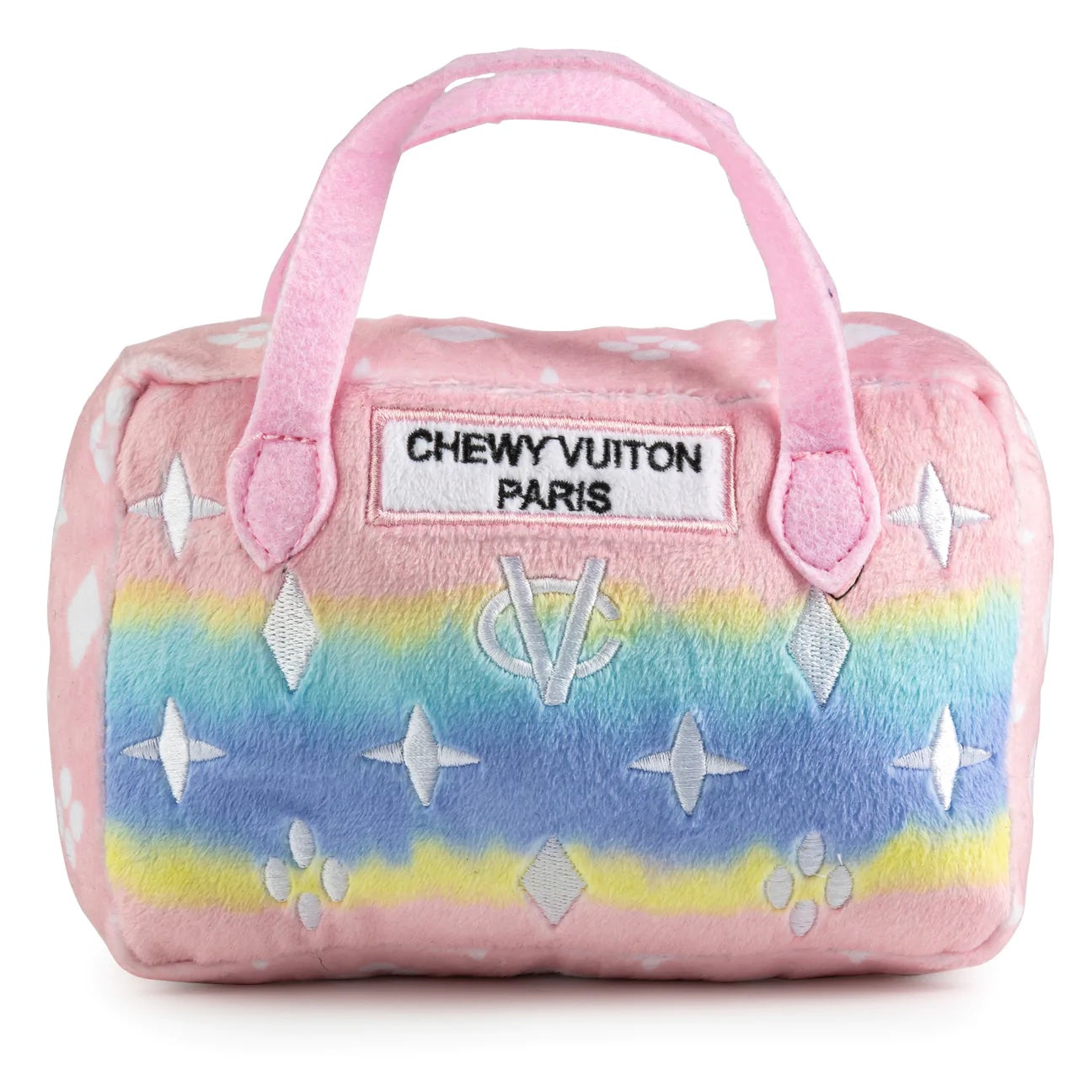 Pink Ombre Chewy Vuiton Handbag Dog Toy