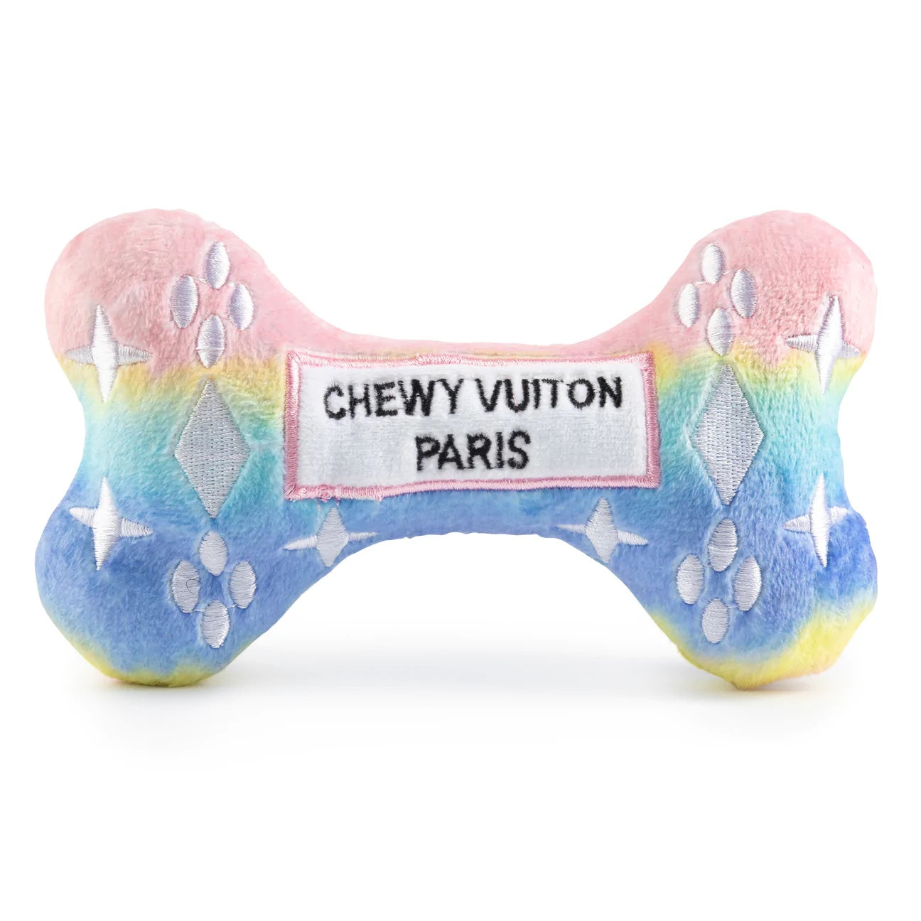 Pink Ombre Chewy Vuiton Bone Dog Toy