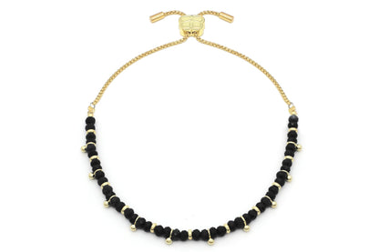 Harmony Black Spinel Gold Bracelet