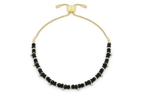 Harmony Black Spinel Gold Bracelet