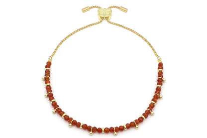 Harmony Carnelian Gold Bracelet