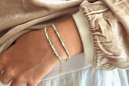 Harmony Amazonite Gold Bracelet