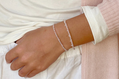 Harmony Rose Quartz Gold Bracelet