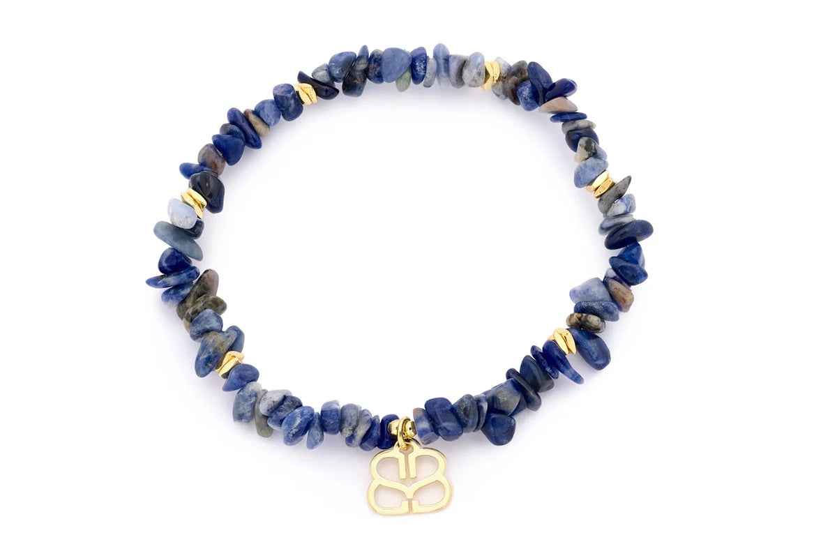 Sana Gold Charm Sodalite Crystal Bracelet