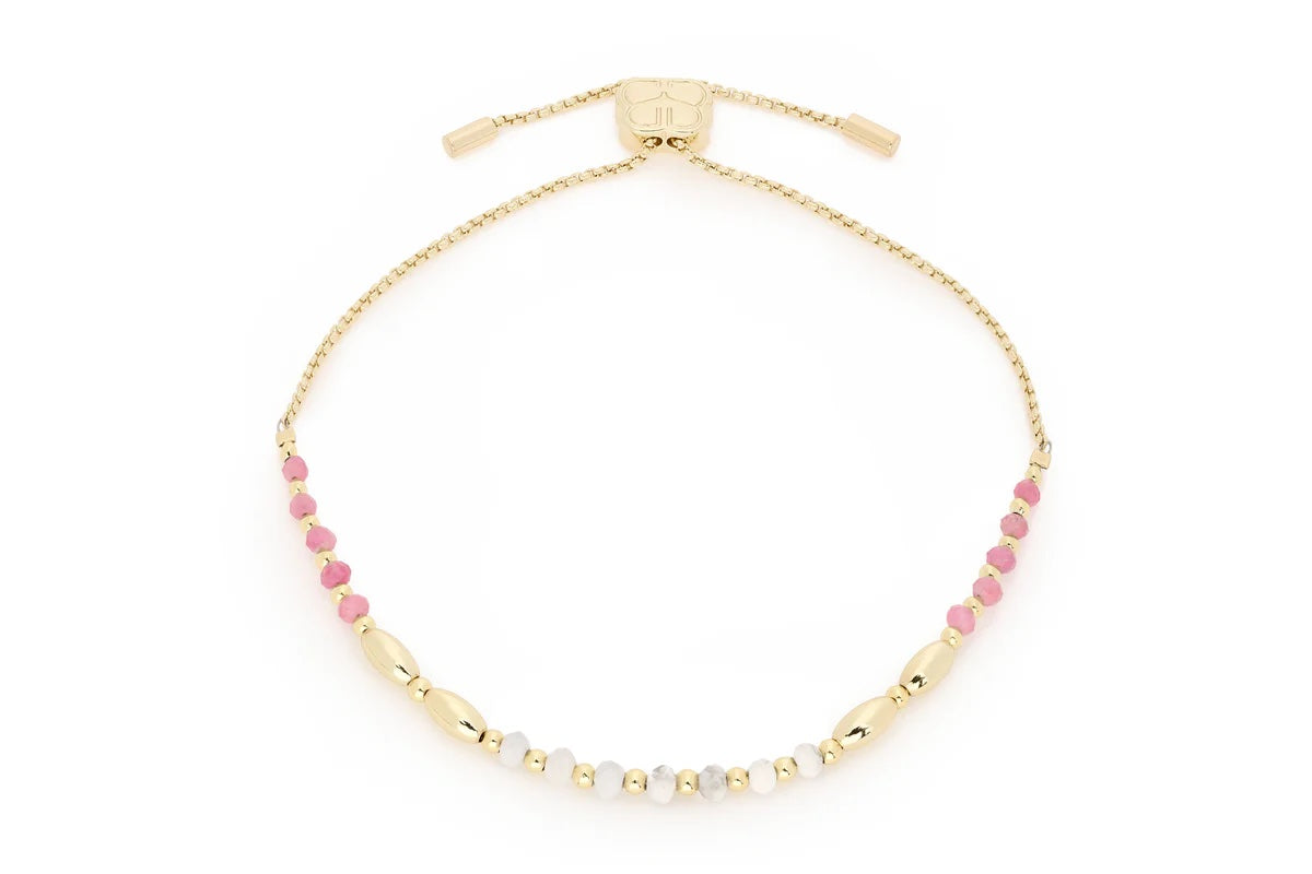 Radiance Pink Tourmaline Gemstone Bracelet 