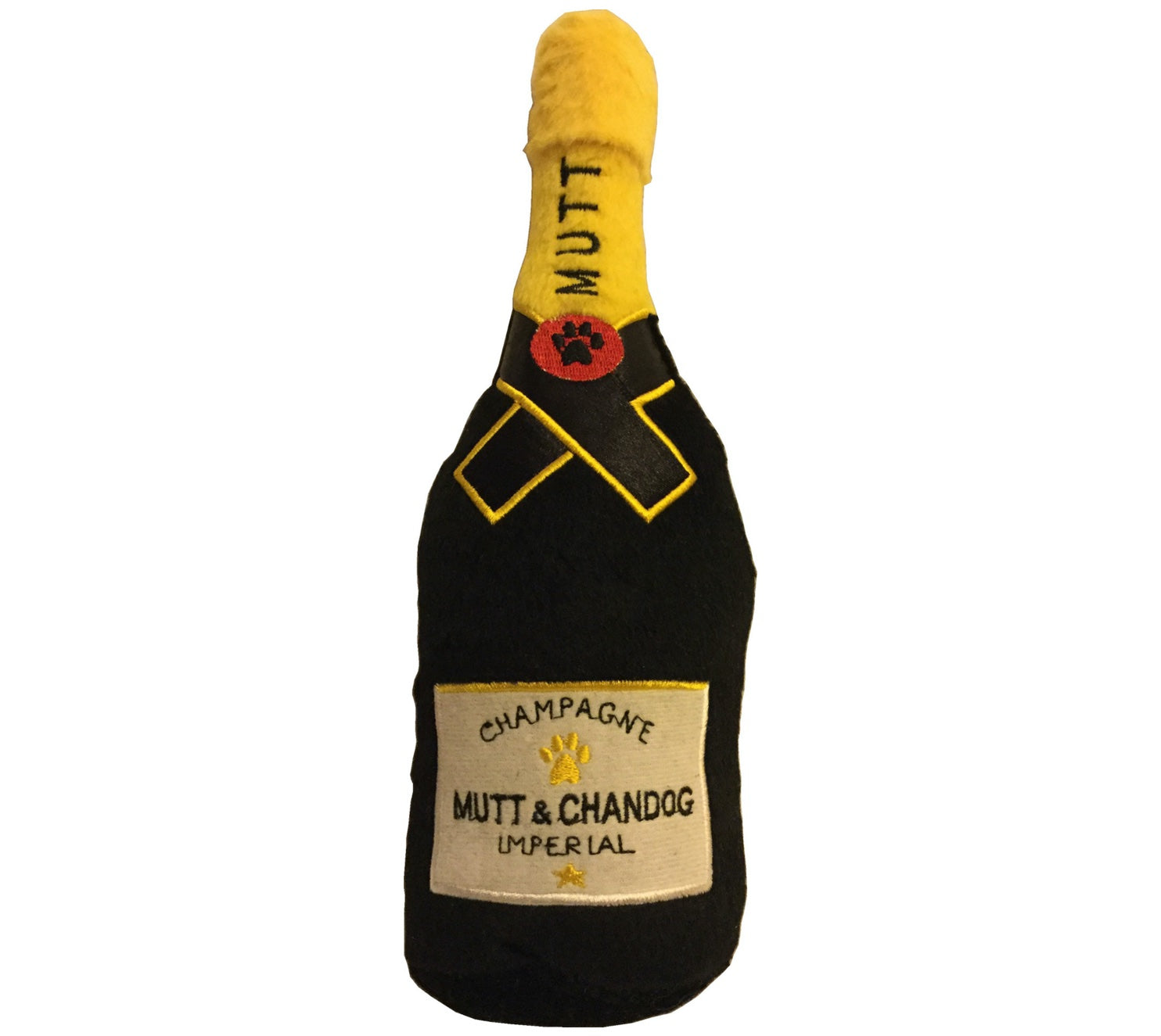 Mutt & Chandog Champagne Dog Toy