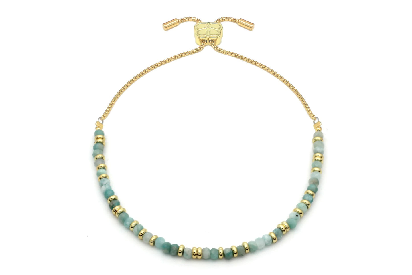 Mystical Amazonite Gold Bracelet