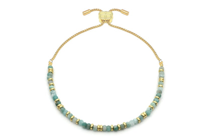 Mystical Amazonite Gold Bracelet