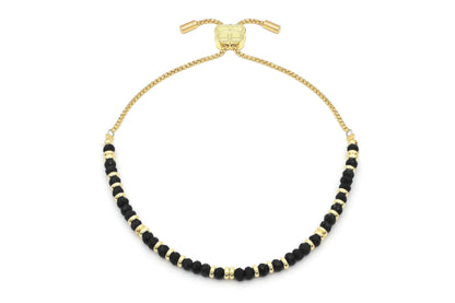 Mystical Black Spinel Gold Bracelet