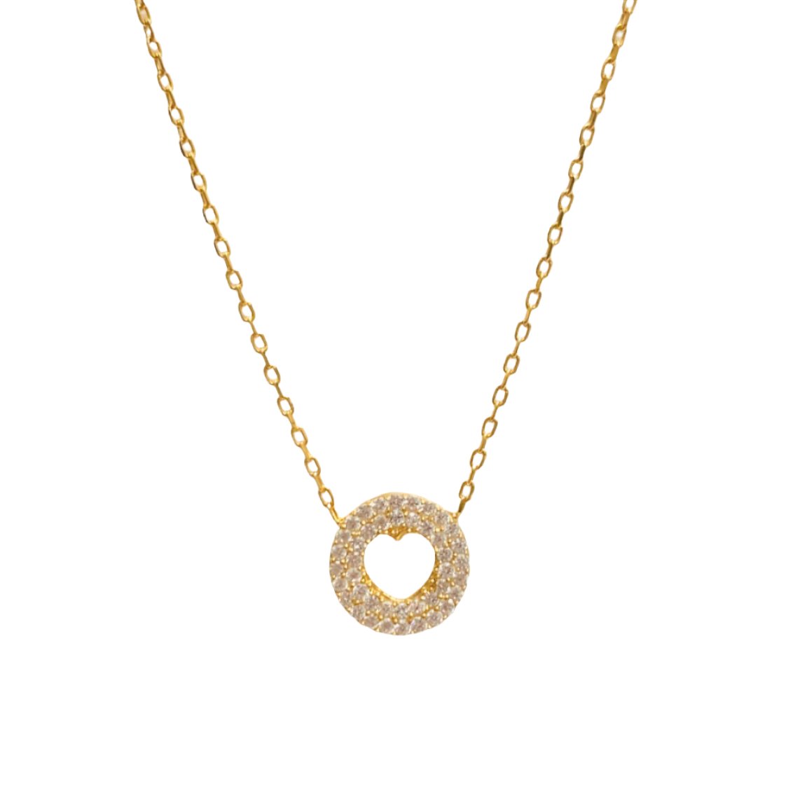 Chain with Pavé Pendant Necklace