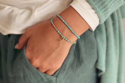 Harmony Turquoise Gold Bracelet