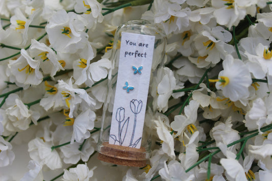 You Are Perfect Butterfly Earring Jars