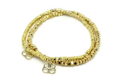 Flicker Minor Gold 2 Layer Stretch Bracelet Set