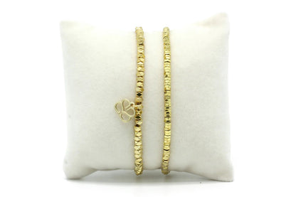 Flicker Minor Gold 2 Layer Stretch Bracelet Set