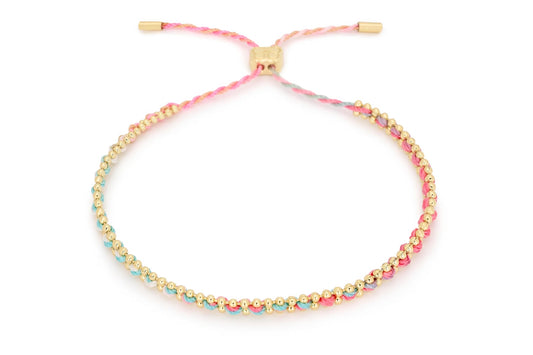 Braid Candy & Gold Bracelet