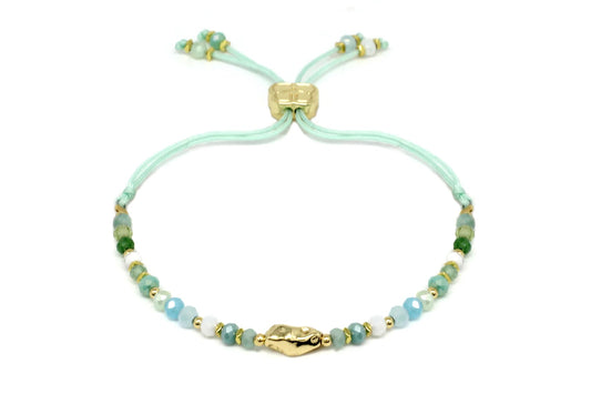 Pip Gold Gemstone Gold Charm Bracelet