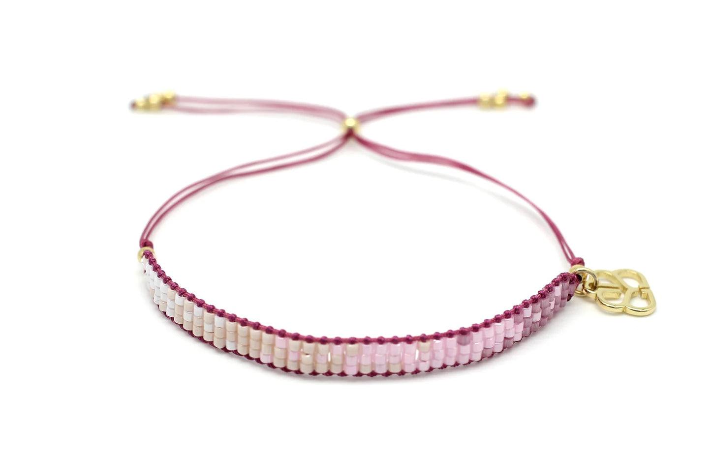 Portrait Pink Beaded Friendship Bracelet