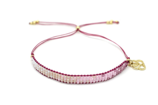 Portrait Pink Beaded Friendship Bracelet