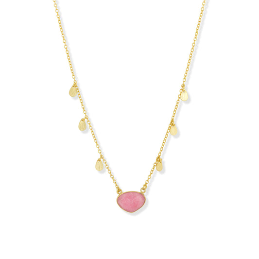 Summer Necklace Pink Jade