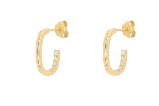 Dafne Gold Hoop Earrings